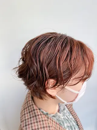 ショート カラー パーマ Takuma Suzuki中目黒のヘアスタイル