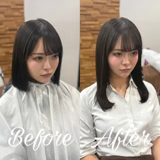セミロング RIEブリーチ& エクステ特化型のヘアスタイル