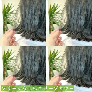 ミディアム カラー navile原宿 yumaのヘアスタイル