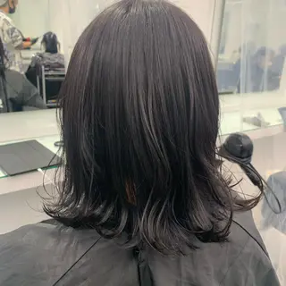 ミディアム カラー ヘアアレンジ メンズ キッズ ダブルカラー｜ なおき｜池袋美容師のヘアスタイル