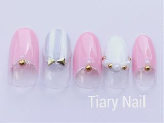 ネイル 💗🪽Tiary Nail🪽💗のネイルデザイン