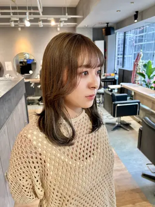 カラー 🎀西川芽依/ 暖色カラー🎀のヘアスタイル