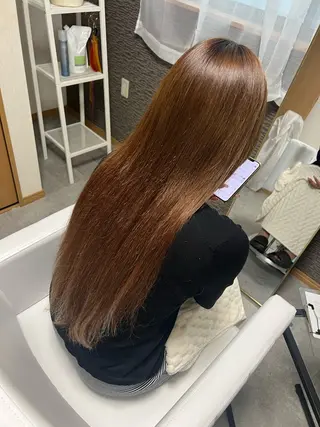 ロング エクステ・セット 専門店Sleekのヘアスタイル