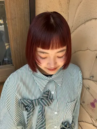 ショート 似合わせレイヤー/透 明感カラー/momiのヘアスタイル
