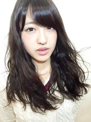 セミロング 佐々岡 亮介のヘアスタイル