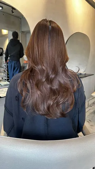 ロング カラー ヘアアレンジ 縮毛矯正特化 指名No.1shunのヘアスタイル