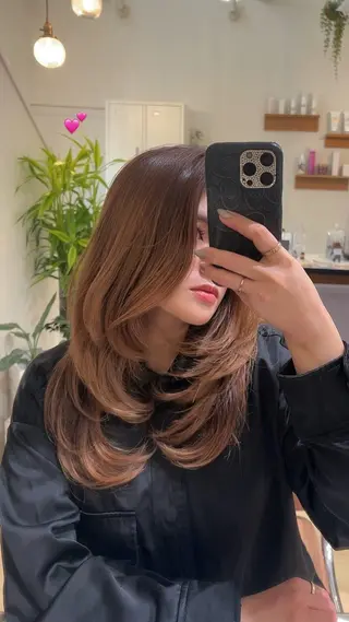 ロング 福井 珠乃のヘアスタイル