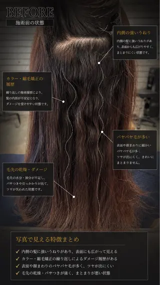 セミロング 武蔵小杉/縮毛矯正 髪質改善/大森勝馬のヘアスタイル