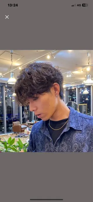 パーマ メンズ パーマ/ 艶カラー/カイのヘアスタイル