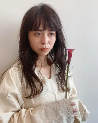 ロング 村澤 拓弥のヘアスタイル