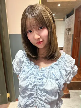 ミディアム カラー mai / linoah˚✧のヘアスタイル