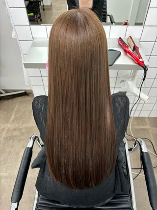 ロング カラー ENV 船橋 佐久間 彩のヘアスタイル