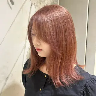 カラー サラ艶/韓国ヘア ︎🌟璃奈 (リナ)のヘアスタイル