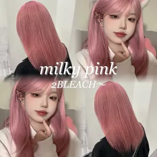 ロング カラー 色落ち綺麗🩰ハイ トーン🎀RINKAのヘアスタイル
