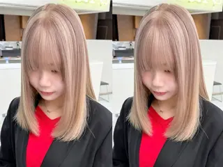 カラー 関 柚花子のヘアスタイル
