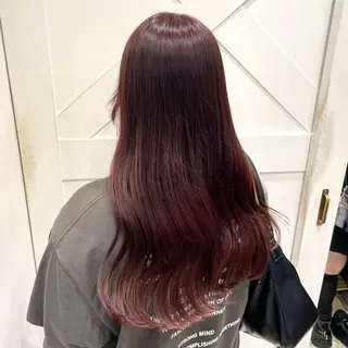 ロング カラー 横浜パーマ🌐ボブ✨ 暖色カラーもえかのヘアスタイル