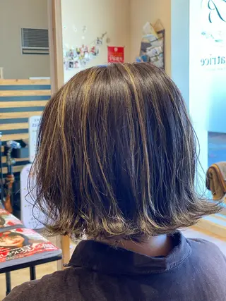 ミディアム カラー 関口 友行のヘアスタイル