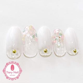 ネイル 💗🪽Tiary Nail🪽💗のネイルデザイン
