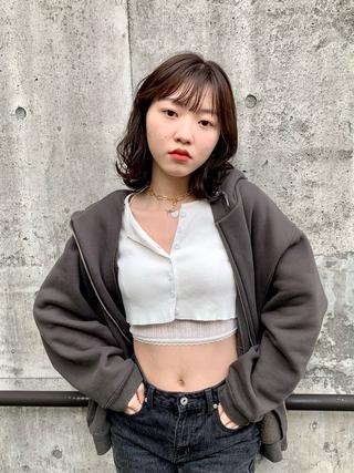 ミディアム 髪質改善/小顔カット 中山賢人のヘアスタイル