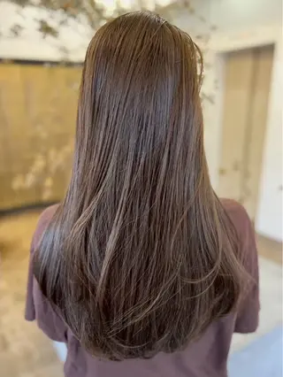 ロング カラー 杉村 南海のヘアスタイル
