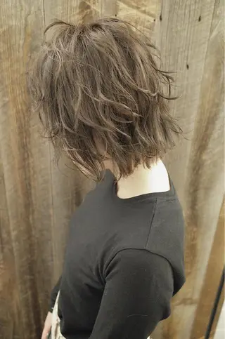 ショート カラー パーマ ヘアアレンジ Bianca 代表 硲 貴亮【東武練馬】のヘアスタイル