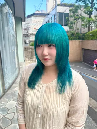 ミディアム カラー 💋ハイトーンデザイ ンヘア💋A'nyuのヘアスタイル