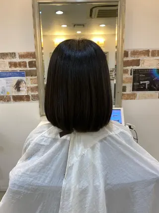 ミディアム anoたまプラーザ 牧野直樹のヘアスタイル