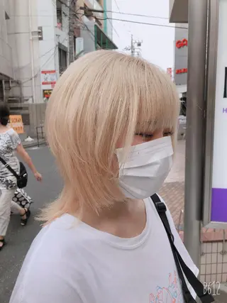 ミディアム デザインカラー🎨 下北沢 / 磯部のヘアスタイル