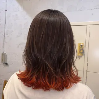 ミディアム カラー 🌺盛れるベージュ/ レイヤー🌺リオのヘアスタイル