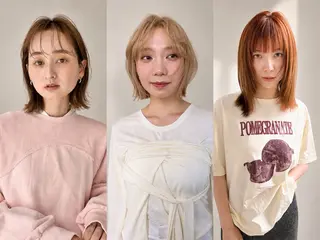 ミディアム カラー 吉原 由菜のヘアスタイル