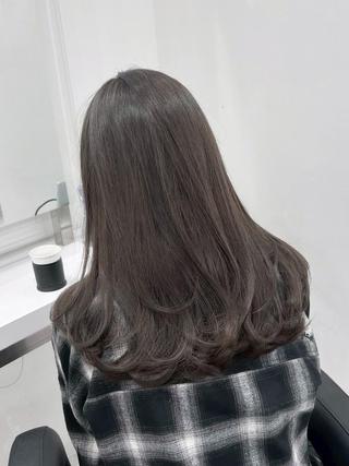 カラー 韓国風小顔カット🫧 トレンドスタイルのヘアスタイル