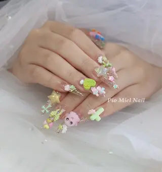ネイル HANA 長さだしのネイルデザイン