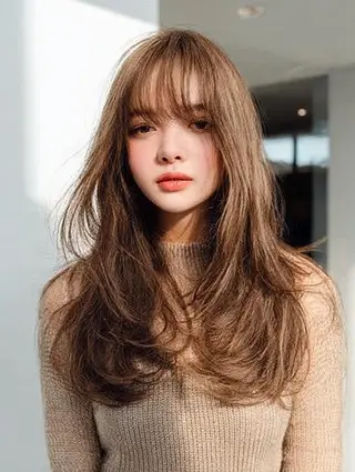 セミロング 生艶髪＆レイヤー🔔 渋谷お薦めNo.1✨のヘアスタイル