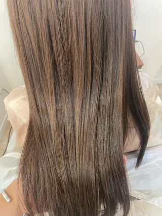 セミロング レイヤー×縮毛矯正 中屋光貴のヘアスタイル