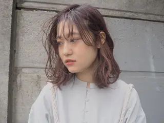ミディアム パーマ satsuki レイヤー・暖色のヘアスタイル