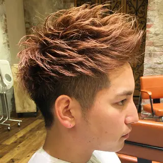 ショート パーマ メンズ Soleria 田中慎一のヘアスタイル