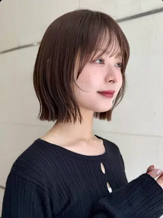 ショート ハッシュ・ 外ハネボブ✨募集中✨のヘアスタイル