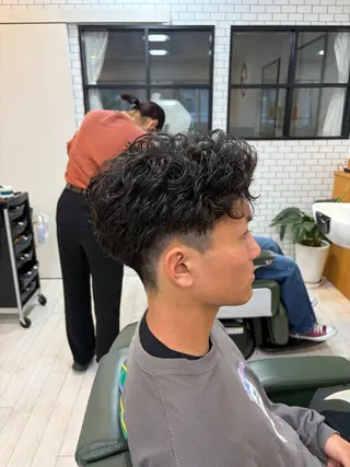 カラー パーマ メンズ men'sヤマカワ /【琉生】のヘアスタイル