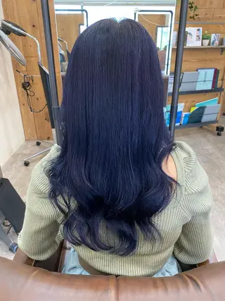 ロング カラー 🟢NEGi🟣 🫧髪質改善のヘアスタイル