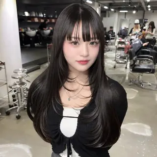 ロング 韓国レイヤー🇰🇷 艶髪💎renのヘアスタイル