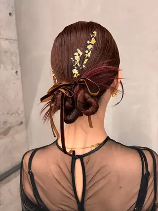 セミロング ヘアアレンジ yuuna/ レイヤーカット🎀のヘアスタイル