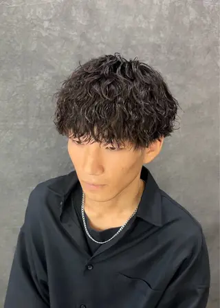 カラー パーマ メンズ メンズカット🐺 パーマ特化🔥舜のヘアスタイル