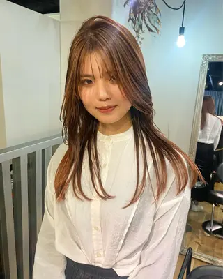 ミディアム カラー ヘアアレンジ ウルフカット モデル募集中！ミカのヘアスタイル