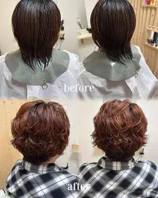 ショート カラー パーマ akane/大和田 駅/ Garanceのヘアスタイル