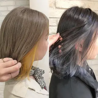 ミディアム カラー 大平 美沙のヘアスタイル