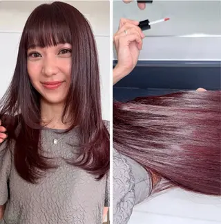 ロング カラー ヒマリ/ニュア ンス/ハイトーンのヘアスタイル