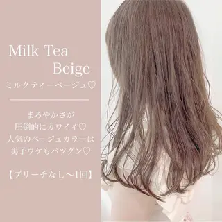 セミロング カラー ヘアアレンジ 🪞【公式】SHE 池袋🪞のヘアスタイル