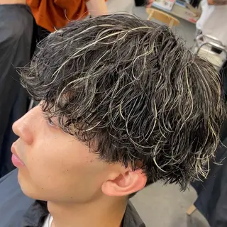 ミディアム カラー ヘアアレンジ メンズ fifth 石川 凪のヘアスタイル