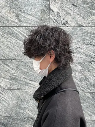 ショート カラー パーマ ヘアアレンジ メンズ キッズ ネイル マツエク・マツパ スパイキー/フェザー /波巻き/かいとのヘアスタイル