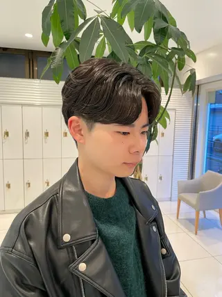 ショート パーマ メンズ 樋笠 知佳のヘアスタイル